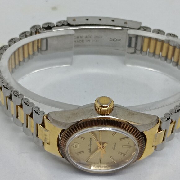 VINTAGE Jules Jurgensen 5901C Women’s 25mm Two Tone Japanese Quartz Watch